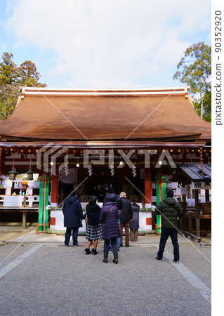 Haiden of Ishigami Shrine (National Treasure) / Tenri City, Nara Prefecture 90352920