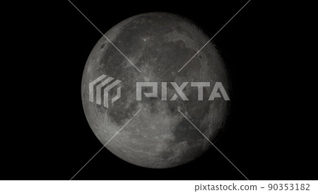 Moon surface rotation with a lot of crater Moon surface rotation with a lot of crater 90353182