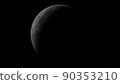 Moon surface rotation with a lot of crater 90353210