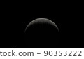 Moon surface rotation with a lot of crater 90353222