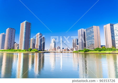 東京隅田川沿岸的高層公寓 東京隅田川沿岸的高層公寓 90353726