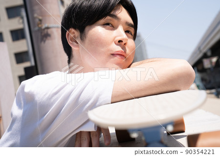 Skateboard and male emo 90354221