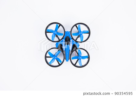 small toy quadrocopter isolated on white background small toy quadrocopter isolated on white background 90354595