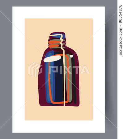 Scandinavian abstract vector print. Scandinavian abstract vector print. 90354876