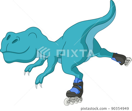 Cute dinosaur cartoon playing rollerbladingCute dinosaur cartoon playing rollerblading Cute dinosaur cartoon playing rollerbladingCute dinosaur cartoon playing rollerblading 90354949