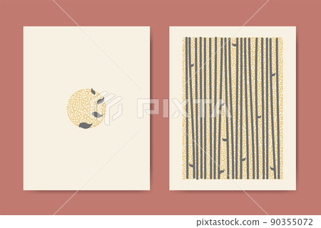 Modern abstract nature art vector notebook background Modern abstract nature art vector notebook background 90355072