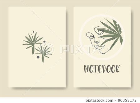 Contemporary woman face background template Contemporary woman face background template 90355172