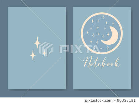 Cover design with astronomy elements illustration Cover design with astronomy elements illustration 90355181