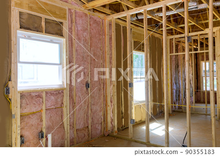 House thermal insulation with mineral wool House thermal insulation with mineral wool 90355183