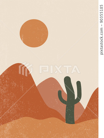 Abstract textured aesthetic landscape background Abstract textured aesthetic landscape background 90355185