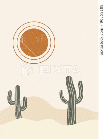 Abstract contemporary aesthetic desert landscape 90355189