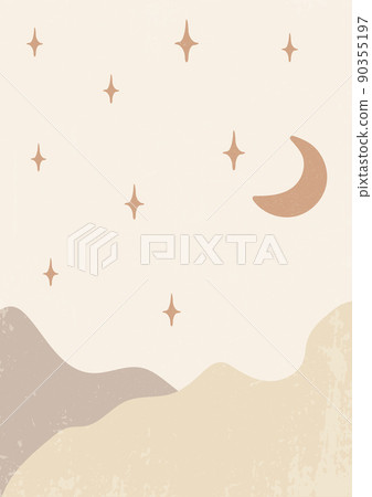 Abstract contemporary desert landscape, texture 90355197