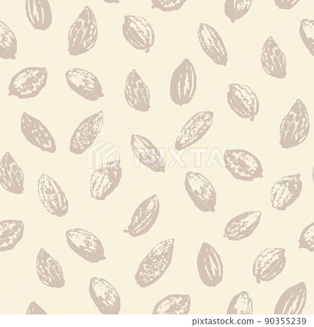 Seamless beauty pattern with cocoa beans Seamless beauty pattern with cocoa beans 90355239