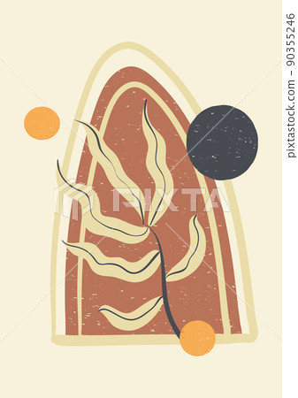 Botanical wall art vector illustration 90355246