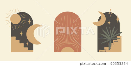 Modern minimalist abstract illustrations Modern minimalist abstract illustrations 90355254