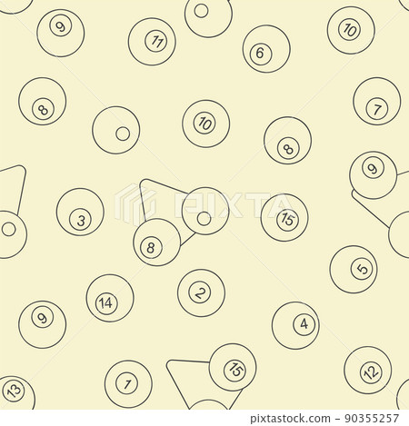 Billiards balls seamless pattern pool balls Billiards balls seamless pattern pool balls 90355257