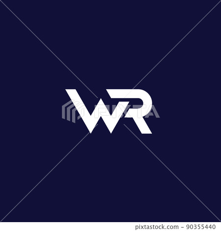 WR letters logo design WR letters logo design 90355440