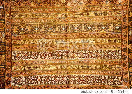 vintage Azerbaijan, Turkish Oriental carpet handmade, backround. vintage Azerbaijan, Turkish Oriental carpet handmade, backround. 90355454