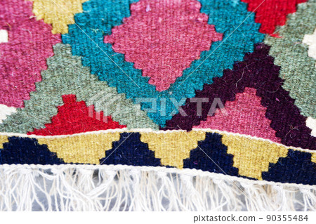 carpet, rug, antique carpet fragment, Persian carpet with ornaments, 90355484