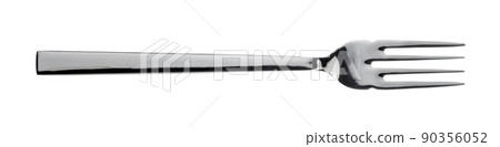 Silver fork silverware isolated on white background Silver fork silverware isolated on white background 90356052
