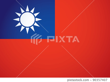 Flag of Taiwan. Vector drawing icon 90357407