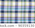Blue / yellow plaid cloth 90359130