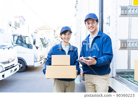 快遞員工作 90360223