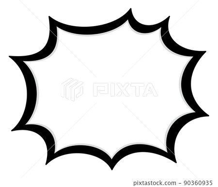 Simple thick jagged balloon Simple thick jagged balloon 90360935