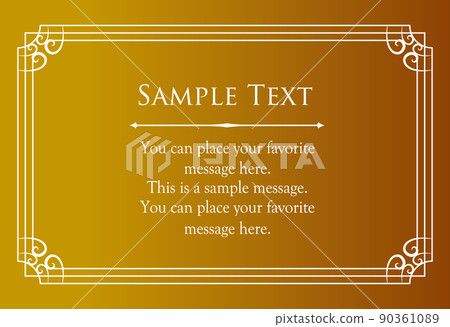 Luxury card design. Antique decorative design. Elegant edge pattern. Luxury card design. Antique decorative design. Elegant edge pattern. 90361089