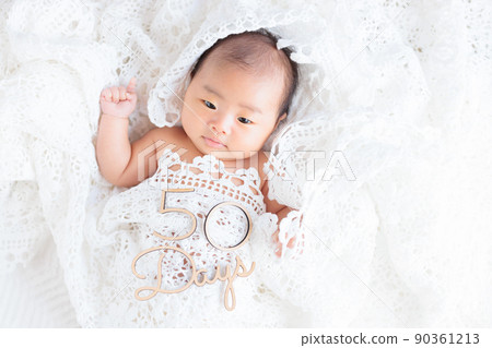 Baby's finger up lace key knitting 50 days after birth with letters Baby's finger up lace key knitting 50 days after birth with letters 90361213