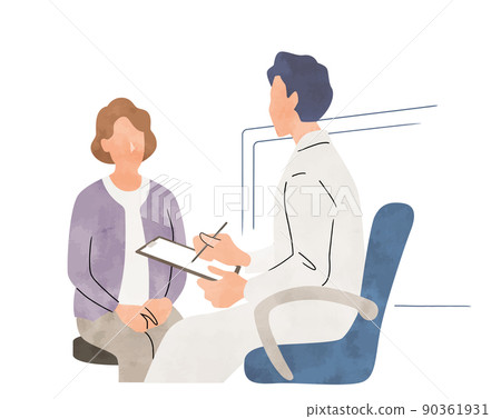 Vector Illustration Material: Doctors and Patients Vector Illustration Material: Doctors and Patients 90361931