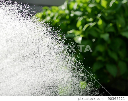 Watering the garden with a shower nozzle [Garden] [Early summer] [Summer] 90362221