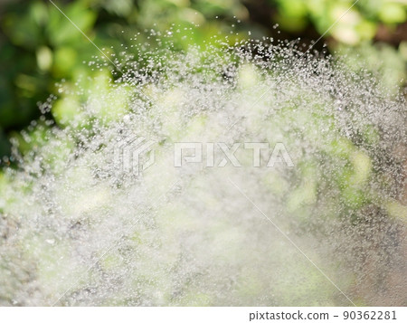 Watering the garden with a shower nozzle [Garden] [Early summer] [Summer] 90362281