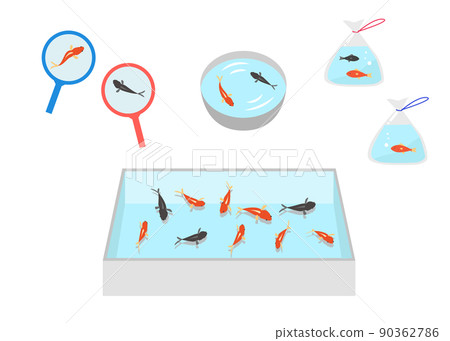Goldfish scooping  90362786