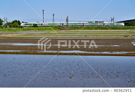 JR東日本：東北本線特快足賀大藤節E257系列5500系列 90362951