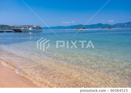 <<福井縣>> Irohama,俯瞰水島的海灘 <<福井縣>> Irohama,俯瞰水島的海灘 90364525