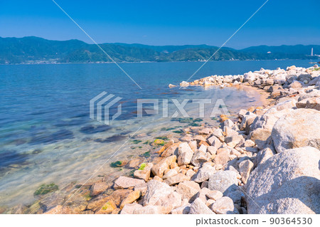 << Fukui Prefecture >> Irohama, a beach overlooking Mizushima << Fukui Prefecture >> Irohama, a beach overlooking Mizushima 90364530
