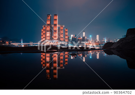 中國重慶的夜景 中國重慶的夜景 90364702