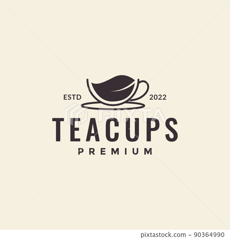 Vector Design Of A Tea Cup Logo With A Green Tea Vector Logo Template  Vector, Herb, Natural, Object PNG and Vector with Transparent Background  for Free Download