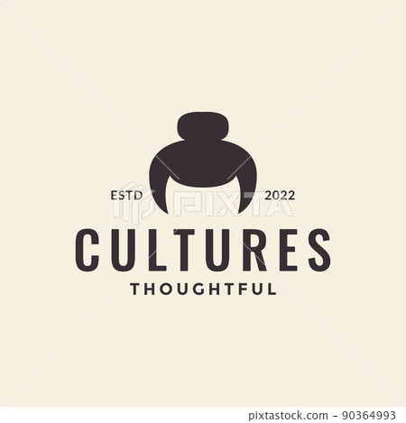 man hair traditional japan culture logo design vector graphic symbol icon illustration creative idea man hair traditional japan culture logo design vector graphic symbol icon illustration creative idea 90364993