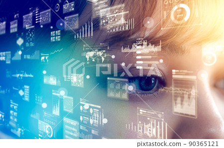 technology, eye, eyes 90365121