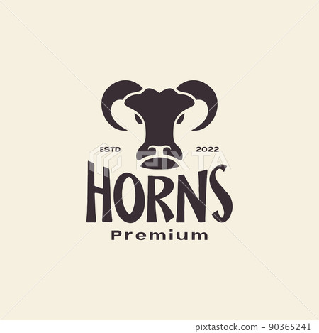 angry goat head vintage logo design vector graphic symbol icon illustration creative idea 90365241