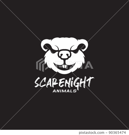 scare night animal nocturnal logo design vector graphic symbol icon illustration creative idea scare night animal nocturnal logo design vector graphic symbol icon illustration creative idea 90365474
