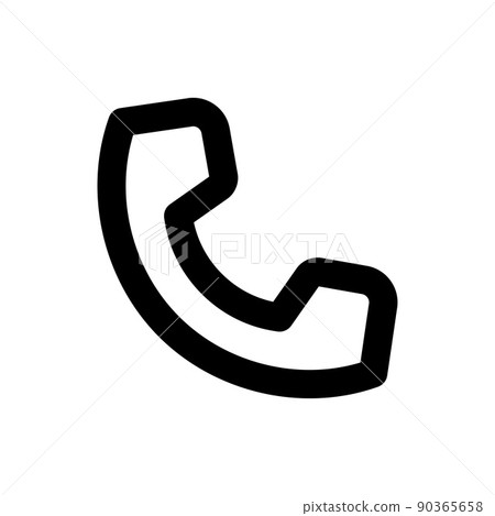Phone handset icon 90365658
