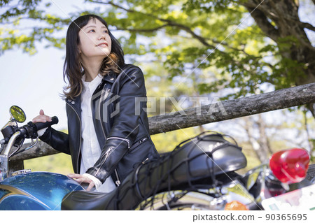 Bike girls image young women 90365695