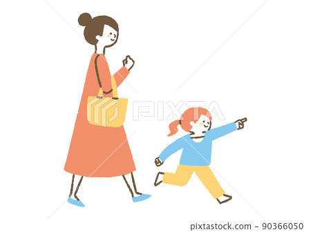 Daughter going out with mom _ color 90366050