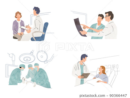 矢量圖素材:醫療、人集 矢量圖素材:醫療、人集 90366447