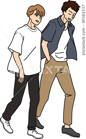 男人並肩走 男人並肩走 90368337