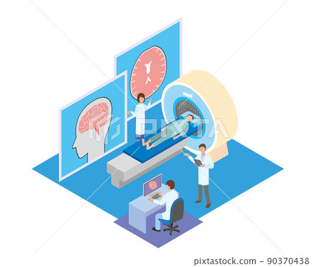 Image illustration of MRI examination Image illustration of MRI examination 90370438