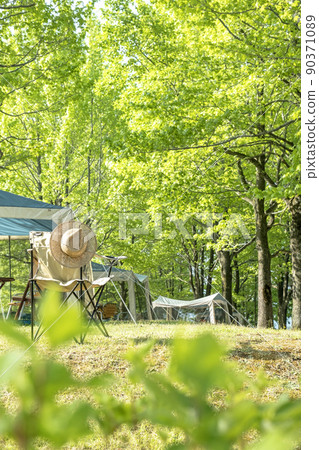 新鮮的綠色/初夏露營地（Hiruzen Kogen） 90371089